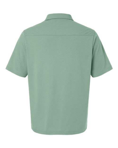 Men's Seaton Pebble Textured Polo – Back