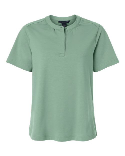 Women's Seaton Pebble Textured Polo – Front