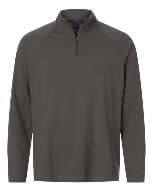 Men‘s Seaton Pebble Textured Quarter-Zip Pullover DG402-Devon & Jones