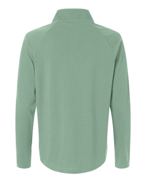 Women's Seaton Pebble Textured Quarter-Zip Pullover – Back