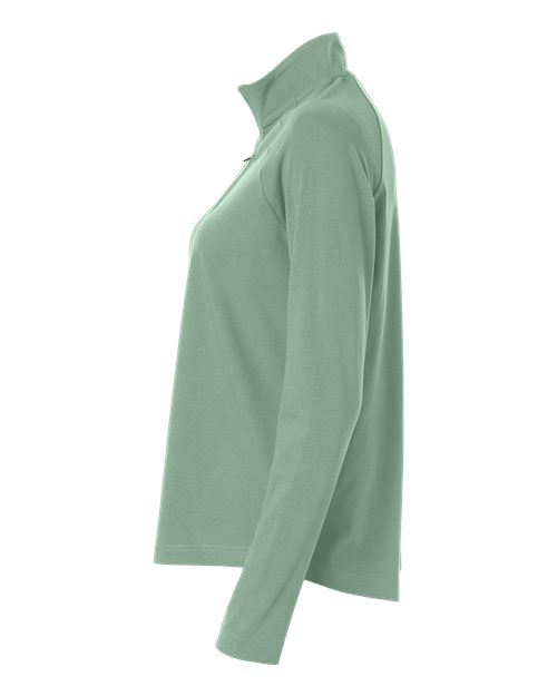 Women's Seaton Pebble Textured Quarter-Zip Pullover – Detail