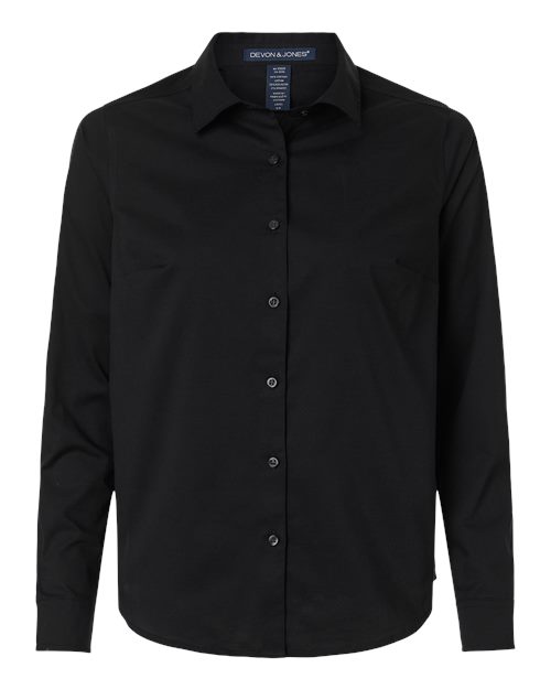 Women's CrownLux Performance® Spencer Poplin Dress Shirt – Front