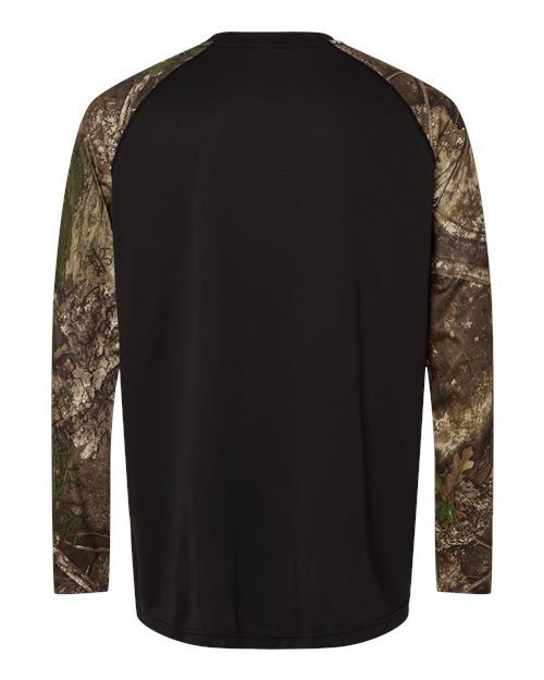 Unisex Realtree® Performance Colorblocked Long Sleeve T-Shirt – Back