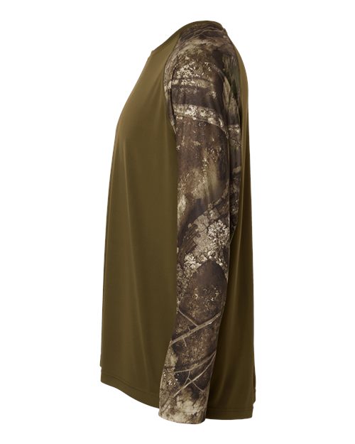Unisex Realtree® Performance Colorblocked Long Sleeve T-Shirt view 4