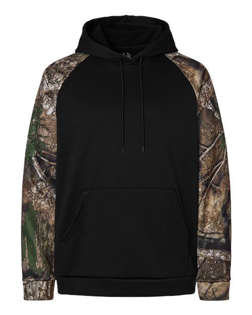 Unisex Realtree® Performance Colorblocked Hooded Sweatshirt – Front