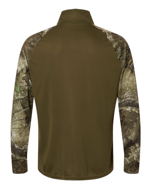 Unisex Realtree® Performance Colorblocked Quarter-Zip Pullover view 3
