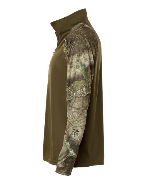 Unisex Realtree® Performance Colorblocked Quarter-Zip Pullover view 4