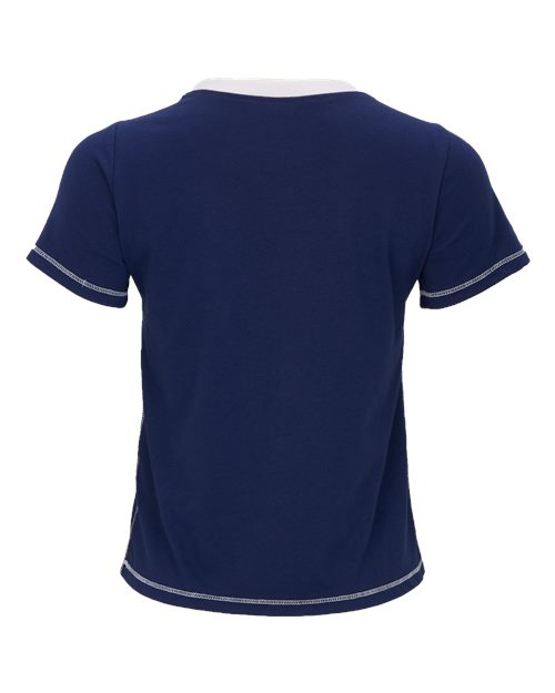 Women's Contrast Stitch Baby Tee