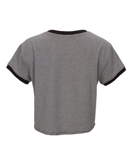 Women's Striped Tie Front T-Shirt