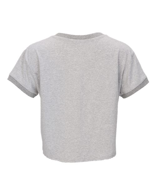 Women's Striped Tie Front T-Shirt