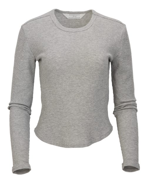 Women's Waffle Knit Baby Long Sleeve T-Shirt