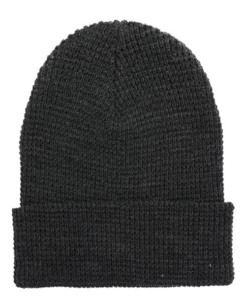 Waffle Cuffed Knit Beanie