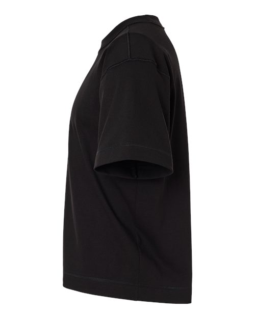 Unisex Heavyweight Cotton Mid-Length Tee – Detail