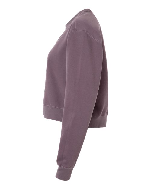 Women's Garment-Dyed Mid-Length Crewneck Sweatshirt