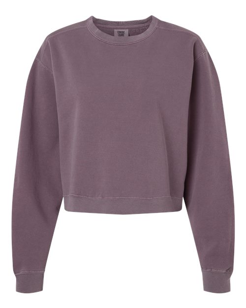 Women's Garment-Dyed Mid-Length Crewneck Sweatshirt
