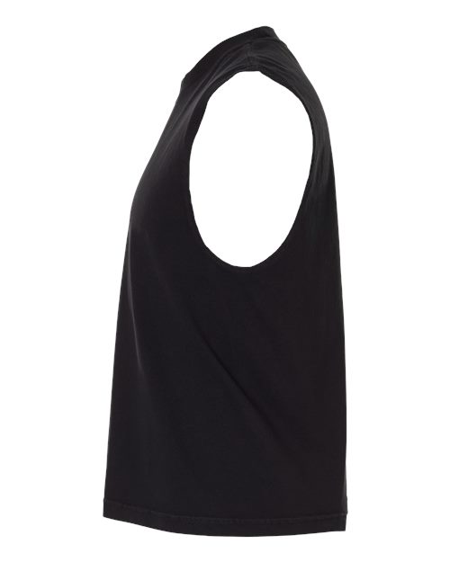 Unisex Heavyweight Cotton Garment-Dyed Mid-Length Muscle Tee