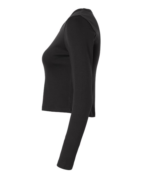 Women's Baby Rib Long Sleeve Cropped Tee