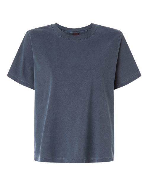 BELLA + CANVAS Women's Garment-Dyed Tee - Washed Navy