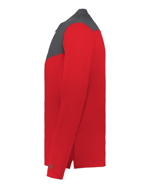 Unisex Sideline Grid Fleece Quarter-Zip Pullover