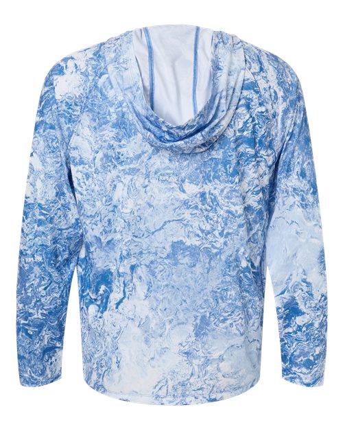 Men's Pursuit Mossy Oak Printed Hooded Long Sleeve T-Shirt – Back