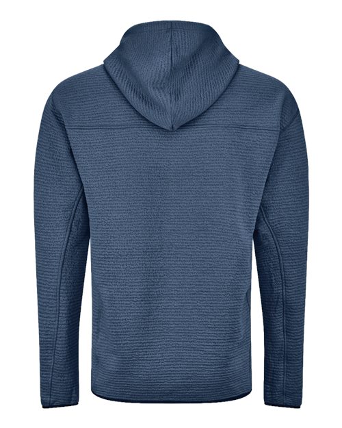 Unisex Pebble Fleece Hooded Pullover – Back
