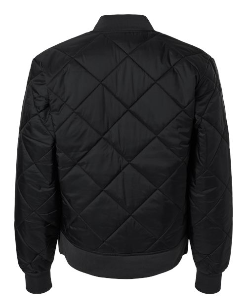 Men's Diamond Quilted Jacket – Back