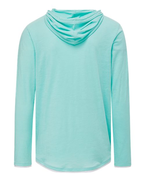 Unisex Miles Slub Hooded Long Sleeve T-Shirt