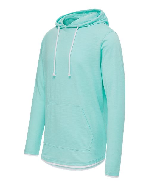 Unisex Miles Slub Hooded Long Sleeve T-Shirt