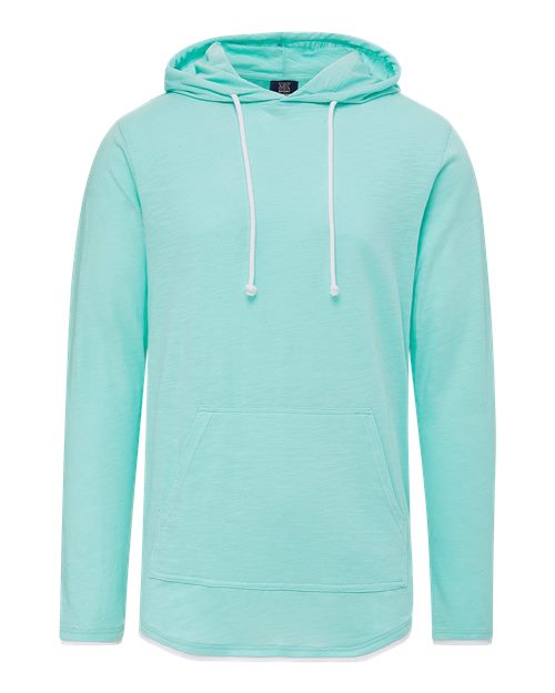 Unisex Miles Slub Hooded Long Sleeve T-Shirt