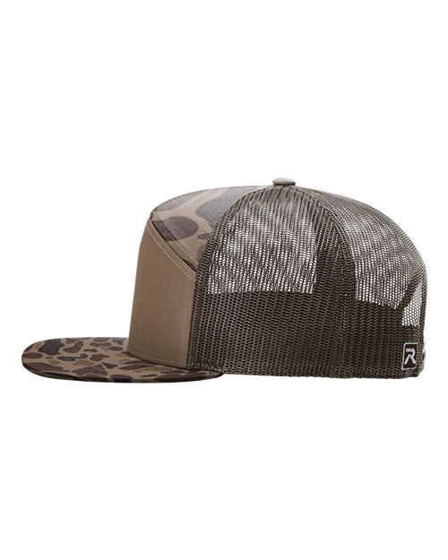 Printed Seven-Panel Trucker Cap