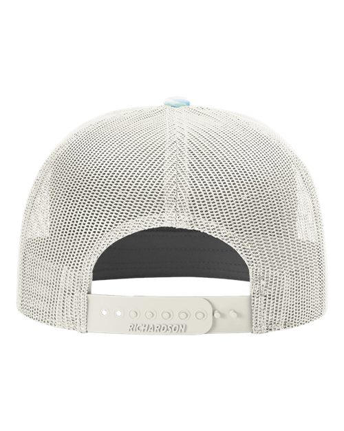 Printed Seven-Panel Trucker Cap