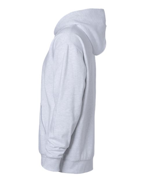Unisex Avenue Midweight Full-Zip Hooded Sweatshirt – Detail