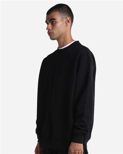 Unisex Max Heavy Fleece Garment-Dyed Crewneck Sweatshirt – Detail
