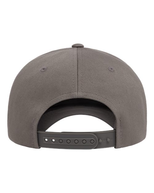 Retro Cotton Blend Five-Panel Rope Cap – Back