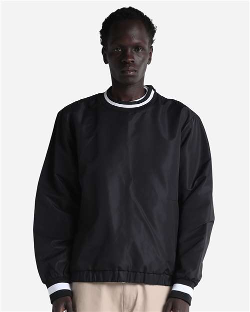 Shaka Wear SHCNW Unisex Crewneck Windbreaker Model Shot