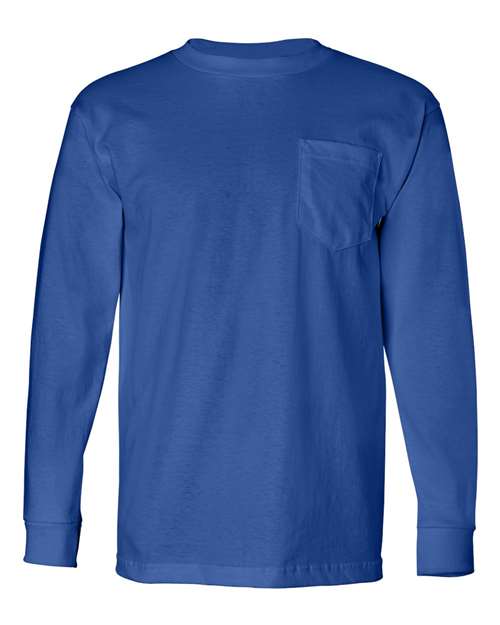 Unisex USA-Made Long Sleeve Pocket T-Shirt