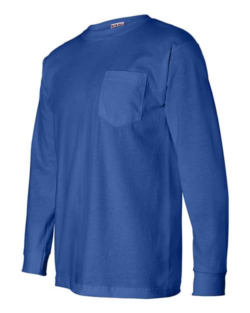 Unisex USA-Made Long Sleeve Pocket T-Shirt