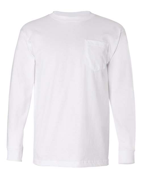 USA&#45;Made Long Sleeve Pocket T&#45;Shirt-Bayside