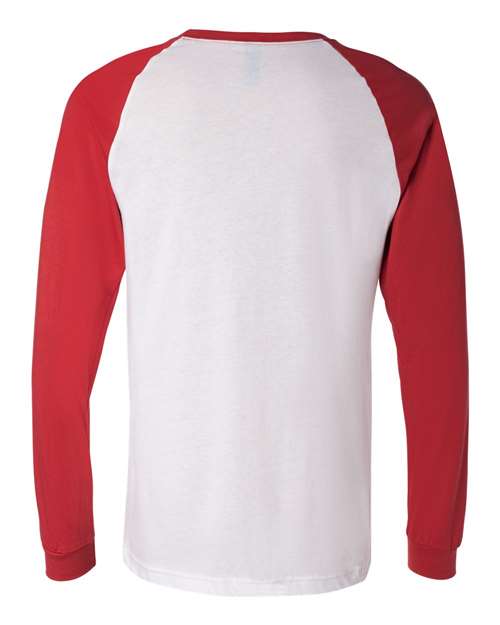 Men's Long Sleeve Jersey Baseball Tee – Back
