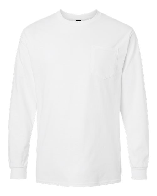 Ultra Cotton&#174; Long Sleeve Pocket T&#45;Shirt-Gildan