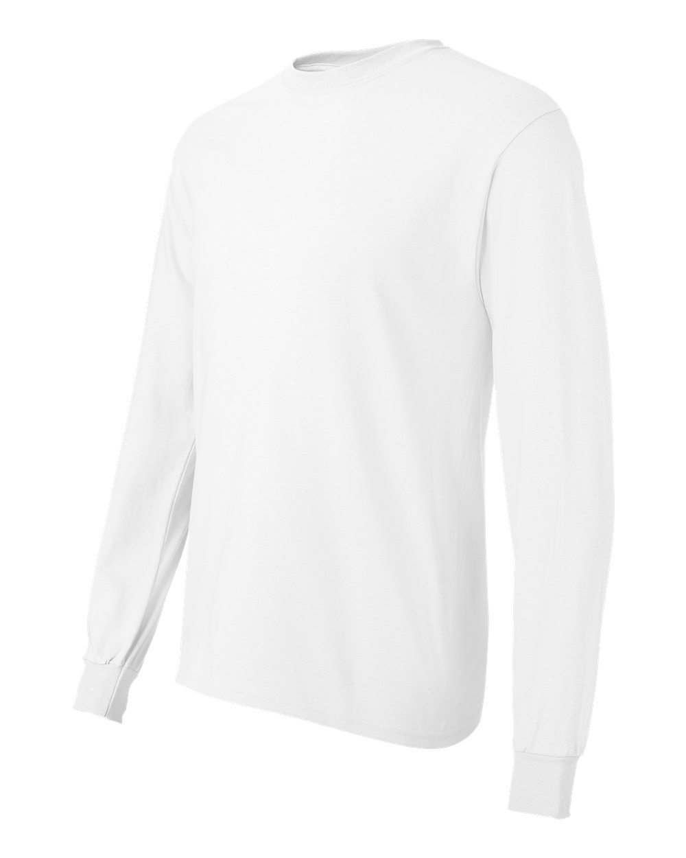 Hanes 1901 Men's Long Sleeve T-Shirt - White S