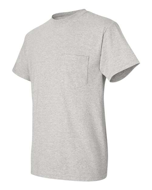 Unisex DryBlend® Pocket T-Shirt – Side