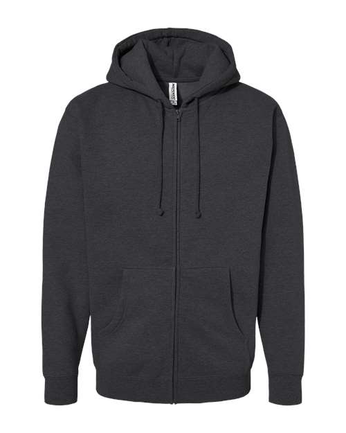 Heavyweight Full-Zip Hooded Sweatshirt-Independent Trading Co&#46;