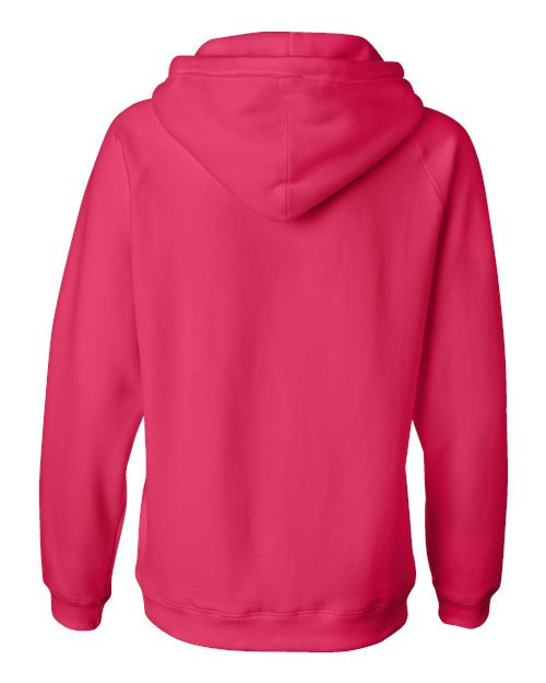 Women's Sueded V-Neck Hooded Sweatshirt