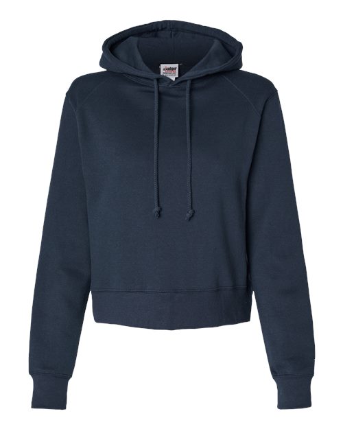Women&#39;s Crop Hooded Sweatshirt-Badger