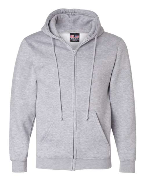 Unisex USA-Made Full-Zip Hooded Sweatshirt-Bayside