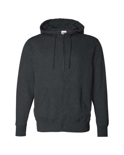 Full-Zip Hooded Sweatshirt-Independent Trading Co&#46;