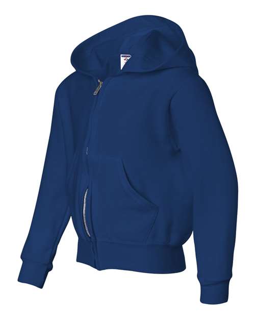 Youth NuBlend® Full-Zip Hooded Sweatshirt
