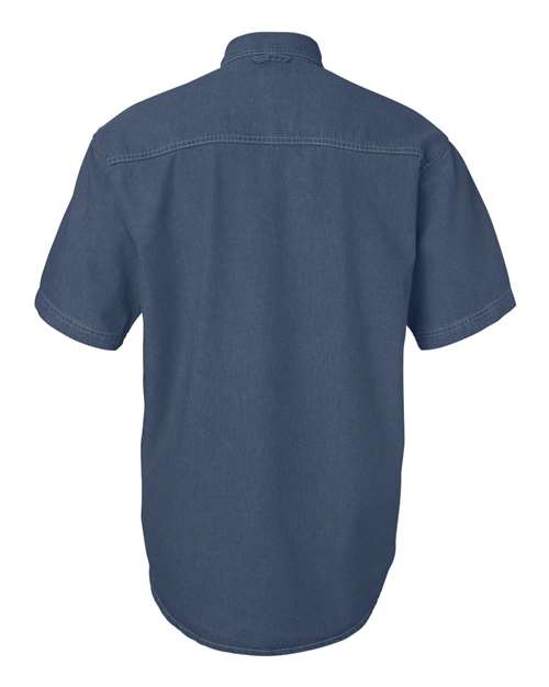Men's Denim Short Sleeve Shirt