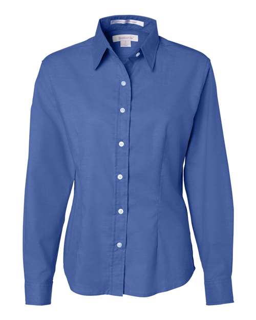 Women's Long Sleeve Stain Resistant Oxford Shirt